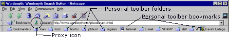 netscape toolbars
