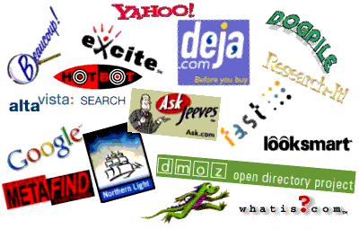 search logo collage