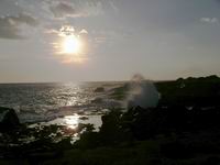 sunset at energy lab beach
