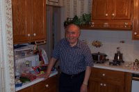 grandpa in the kitchen