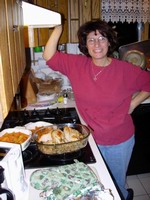 sonia by stove