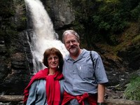 sonia and michael at bushkill falls