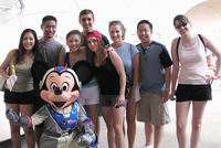 group with mickey mouse
