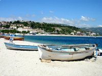 beach at soverato, italy