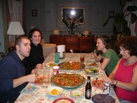 enjoying nachos just like old times