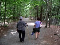 hiking in quechee gorge in vermont