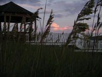 sunset on obx near sea oats place