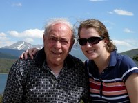 dad and catherine with a view