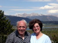 dad and sonia with a view