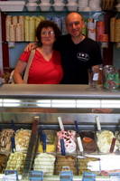 Sonia and Michele in gelateria