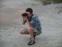 Matthew and his new digital SLR camera