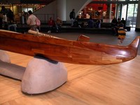 boat under construction on kiva floor