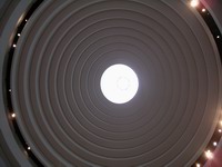 look up at the kiva dome