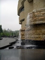 corner waterfall looking east