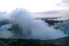 sunrise over horseshoe falls