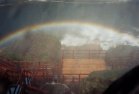 rainbow over deck