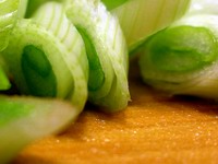 scallion slices