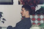 David watching TV