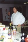Nick making sure there is enough food